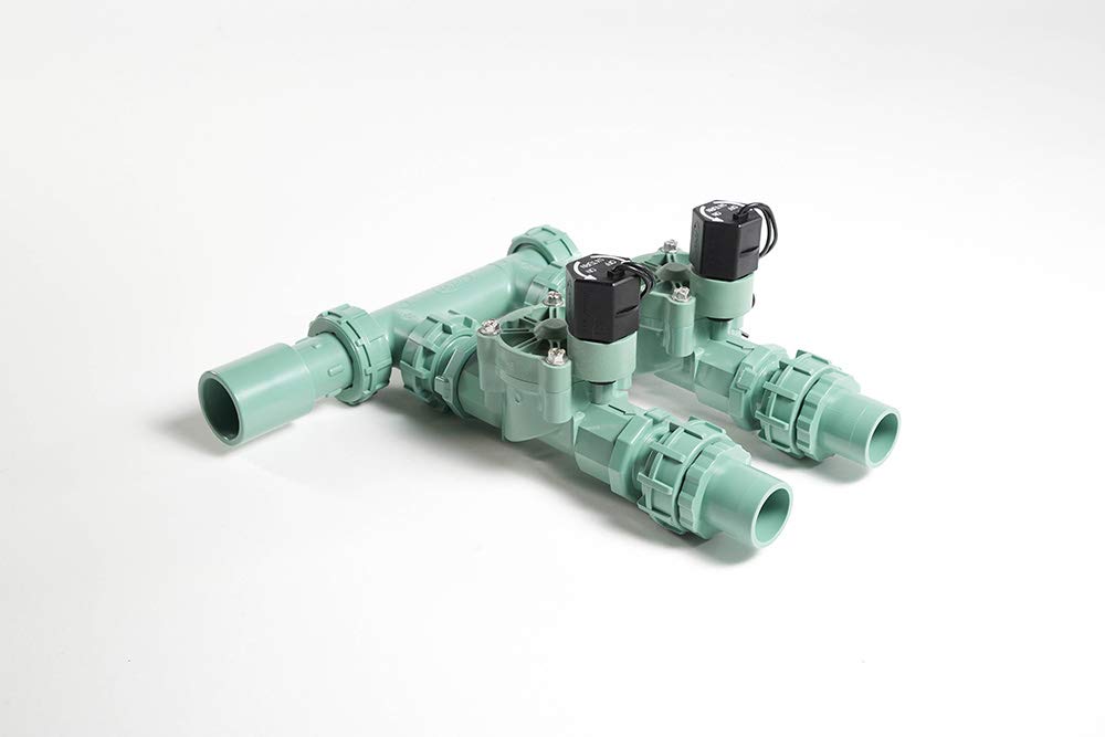 Orbit WaterMaster Preassembled Manifold with Easy Wire 2 valves Single green