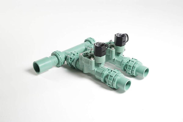 Orbit WaterMaster Preassembled Manifold with Easy Wire 2 valves Single green