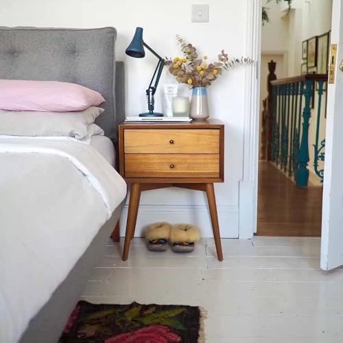 ANGLEPOISE 90 Mini Mini Desk Lamp, Steel Blue, LED Low Energy Dimming Bulb, USB Power Cable, Aluminium Shade and Arms, Anodised Satin Finish, Chrome Plated Fittings, Ideal for Small Spaces