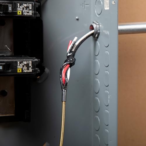 KLEIN TOOLS 56382 Fish Tape, Multi-Groove Fiberglass Wire Puller with Nylon Tip, Optimized Housing and Handle,Orange/Black, 15 m