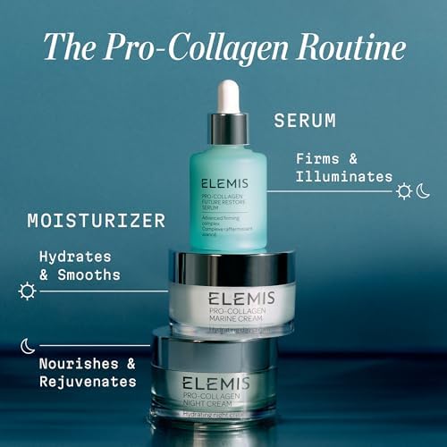 ELEMIS Pro-Collagen Marine Cream SPF30 – Anti-Wrinkle Face Moisturiser, Hydrating Day Cream, 50ml – Original, Ultra-Rich or Rose