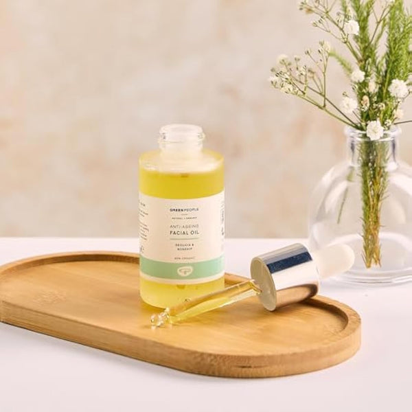 Green People Anti-Ageing Facial Oil - Paraben & Alcohol Free - Cruelty Free & Vegan, 30ml