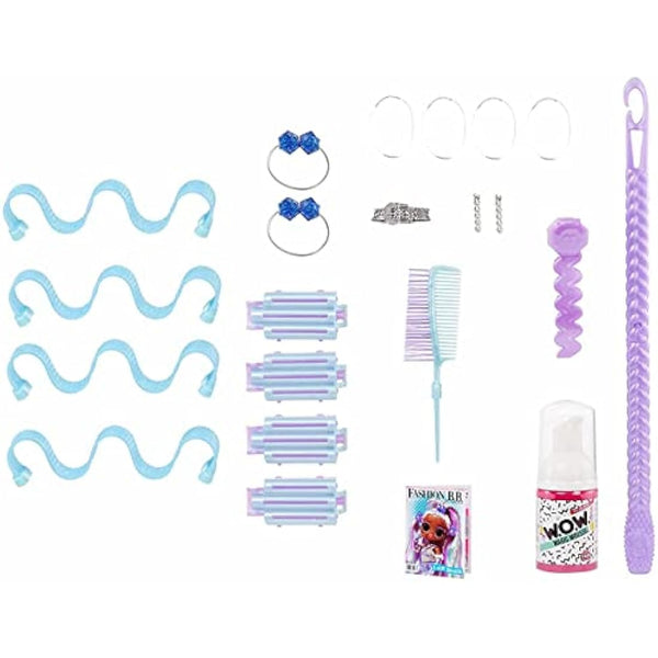 LOL Surprise OMG Fashion Show Hair Edition Dolls - LADY BRAIDS - 10"/25cm Doll with Multiple Hairstyles - Includes Outfit, Styling Tools, Magic Mousse, & More - Collectable - For Kids Ages 4+