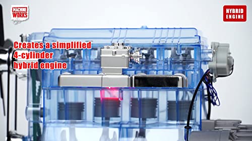 Machine Works Build Your Own Porsche 911 Boxer Engine Toy - Replica Model Building Kit - Features Sounds and Illumination, 280+ Pieces, 10+ Years