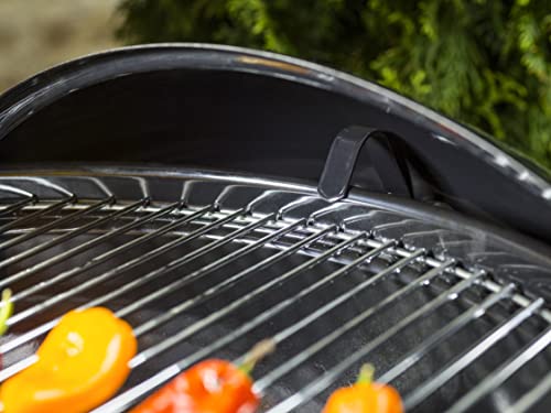 Weber Original Kettle Charcoal Grill, Ø 57cm Grill Area, BBQ Grill with Porcelain-Enamelled Lid & Bowl, Lid Thermometer, One-Touch Cleaning System - Black (14101004)