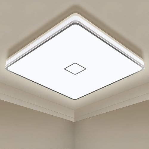 Airand Bathroom Lamp 24W LED Ceiling Light Bathroom LED Ceiling Lamp IP44 Waterproof 32.5CM,Ceiling Lamp for Living Room Bedroom Children's Room