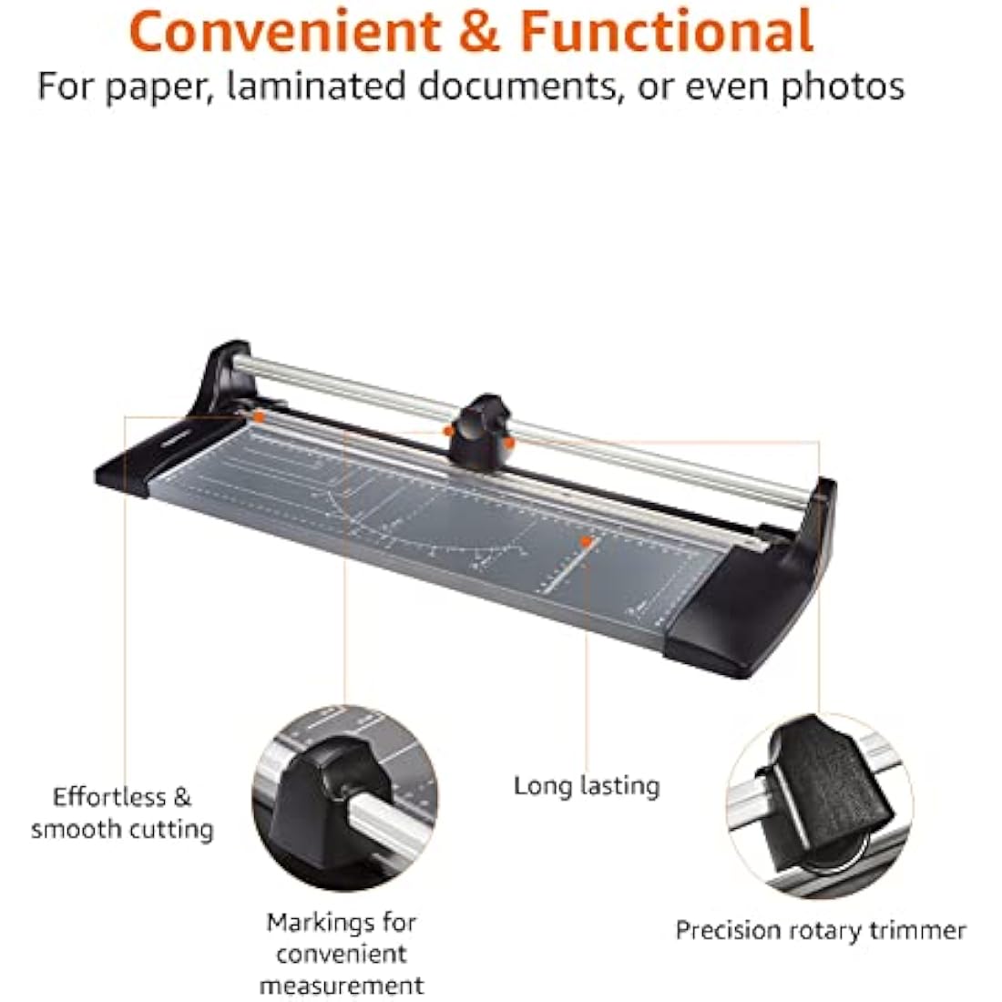 Amazon Basics Rotary Paper Trimmer Cutter – A3