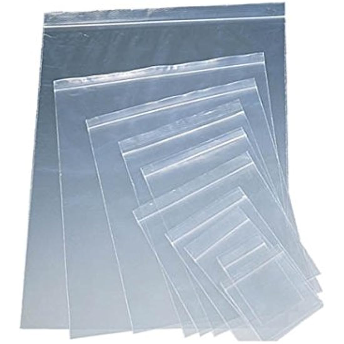 100 Grip Seal Bags 10" x 14" | Reusable Strong Zip Lock | Clear Resealable Plastic Bags | Polythene Packaging for Food Storage, Jewellery - by Sabco (10" x 14")