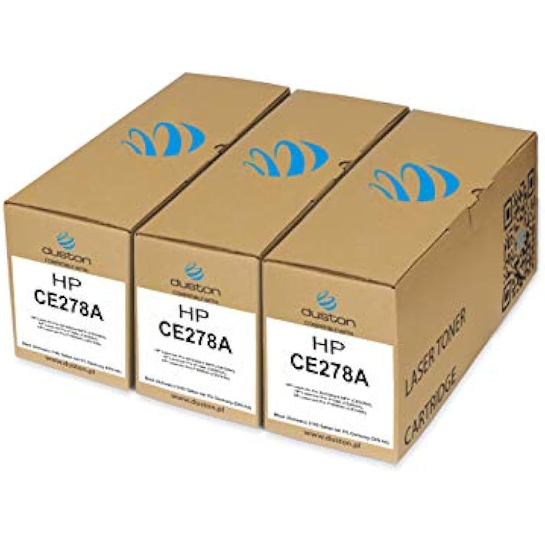 duston 3x CE278A, 78A Black Toner compatible with HP Laserjet Pro M1536dnf MFP P1566 P1606dn