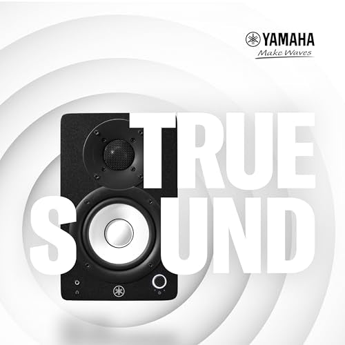 Yamaha HS4 Studio Monitors (Black) – Compact 2-Way Powered Speakers with Advanced Sound Control and Versatile Connectivity for Music Production and Video Editing