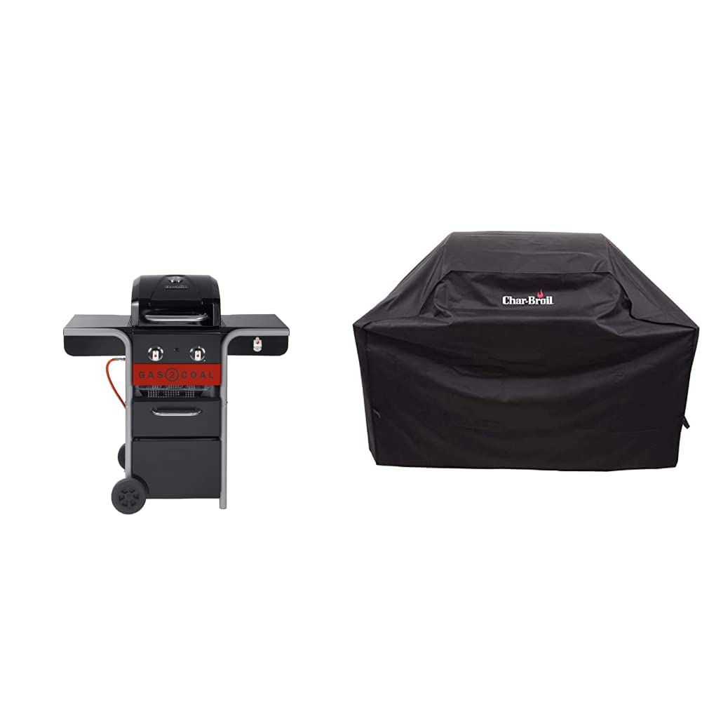 Char-Broil Gas2Coal 440 Hybrid Grill Gas Barbecue, Black