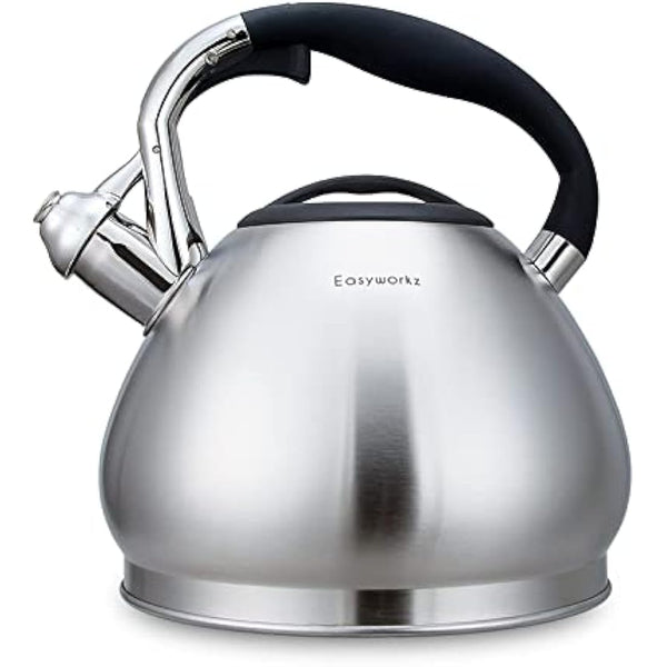 Easyworkz Whistling Stovetop 3.0l Tea Kettle Food Grade Stainless Steel Hot Water Tea Pot with Loud Whistle
