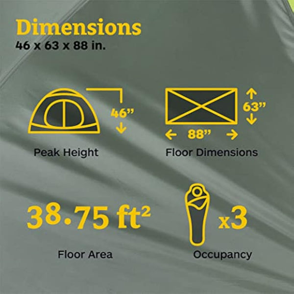 Marmot Crane Creek, Lightweight 2/3-person trekking tent, waterproof backpacking tent for camping and hiking