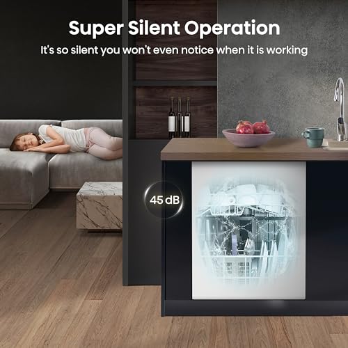 Hisense HS622E90WUK Freestanding Standard Dishwasher 85cm High - E Rated, White, 24 x 23 x 33 inches (L x W x H) [Energy Class E]