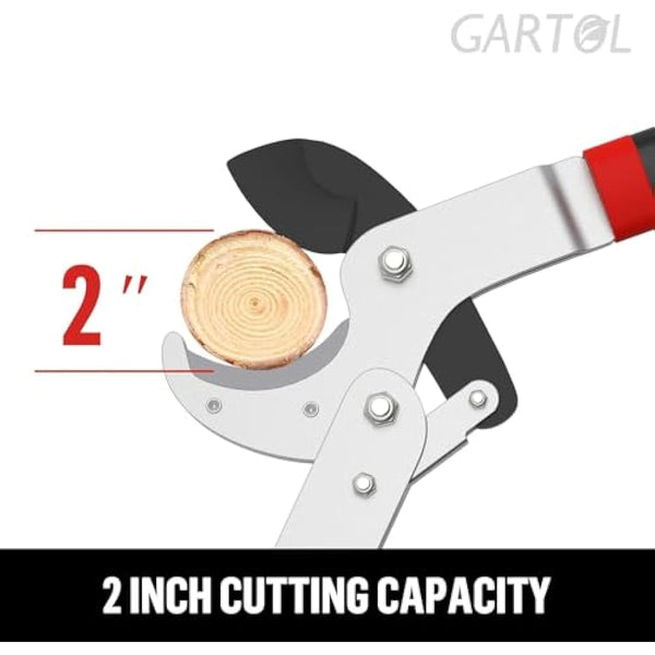 GARTOL 29 Inch Anvil Loppers Heavy Duty Garden Branch Cutter, 2 inch Cutting Capacity Anvil Hand Pruner, with 22-Inch Ergonomically Designed Non-Slip Handles