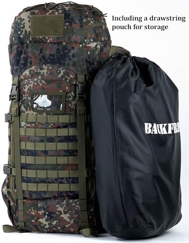 BACKFERRY 75L Tactical Backpack with Internal Frame, MOLLE, and Hydration System for Camping,Hunting,Backpacking,Hiking and Wild Adventure