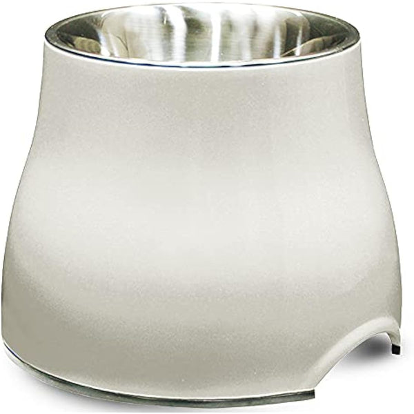 Dogit 2-in-1 Elevated Dish/Bowl, White/Cream, 900 ml Capacity