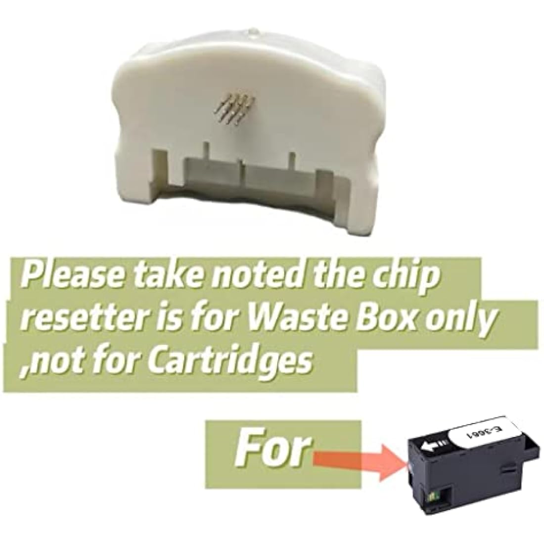 Goprint T3661 Maintenance Ink Tank Chip Resetter Waste Box for XP-15000 XP-6000 XP-6100 XP-6001 XP-6005 XP-8500 XP-8600 XP-970 XP-15050