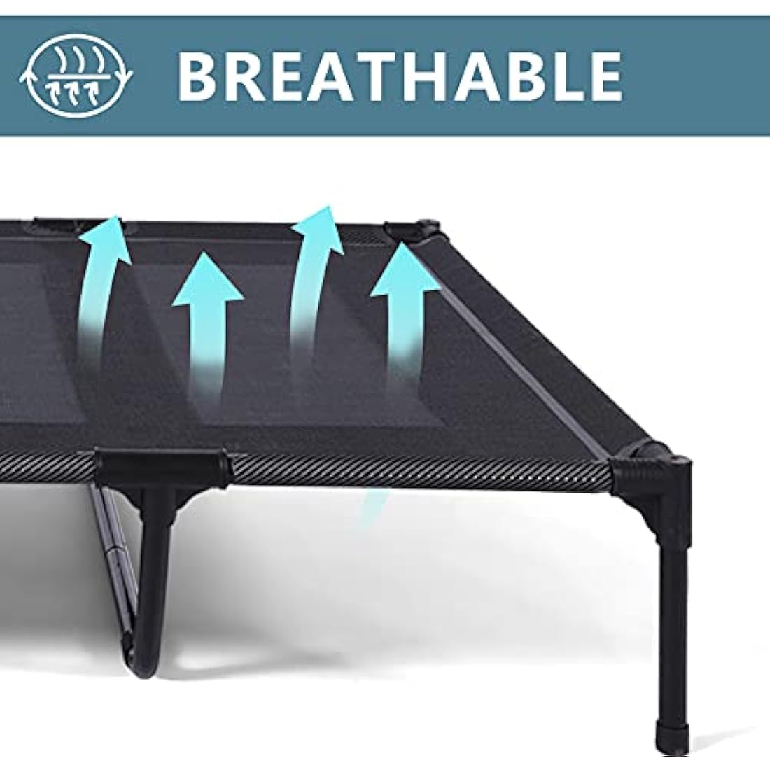 ANWA Elevated Dog Bed Large Size, Raised Dog Bed Outdoor Use, Portable Dog Cot Large Dogs