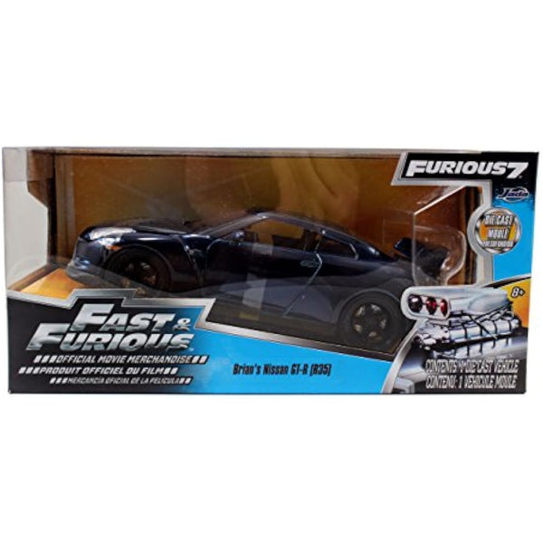 Jada JA97036 1:24 Brian's 2012 Nissan GT-R R35-Blue, Blue