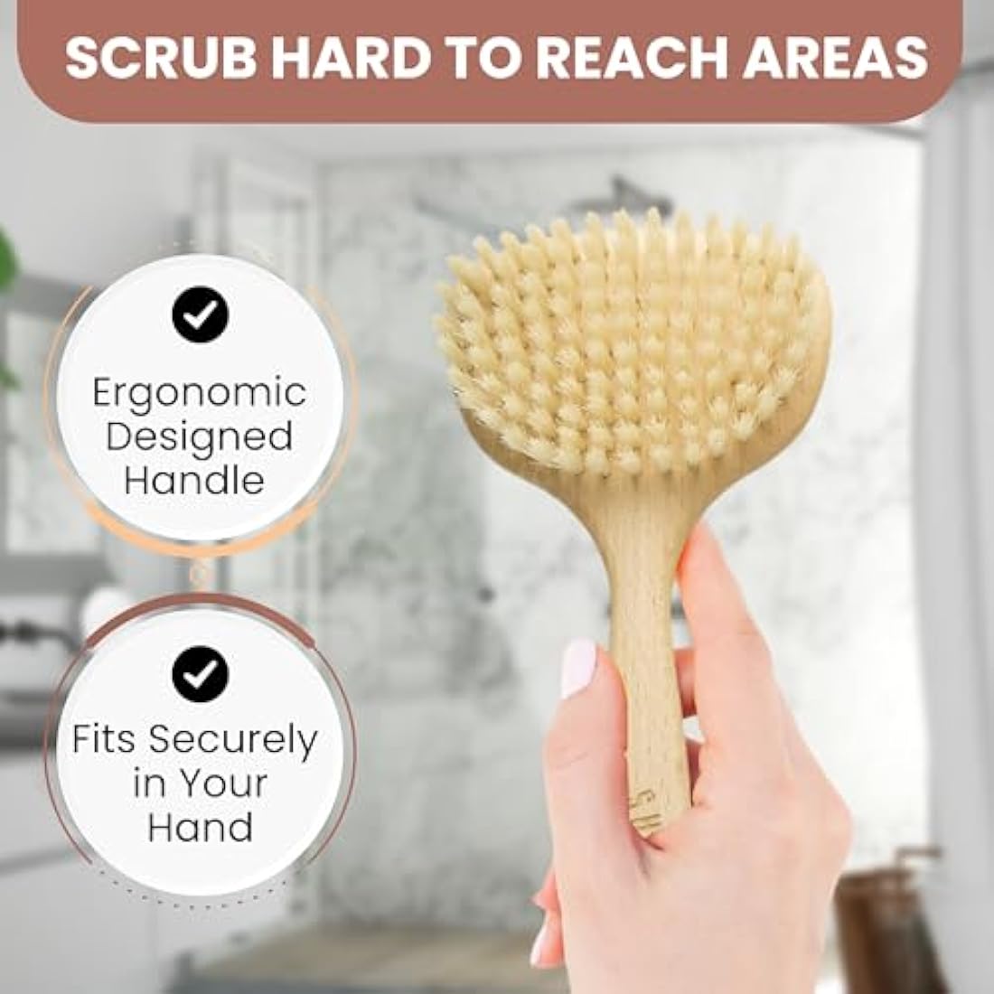 Shash Since 1869: Intense 100% Boar Bristle Face Brush - Made in Germany for Gentle Exfoliation, Reduced Flaking, and Fine Lines - Unveil an Even, Glowing Complexion, Sustainably Sourced