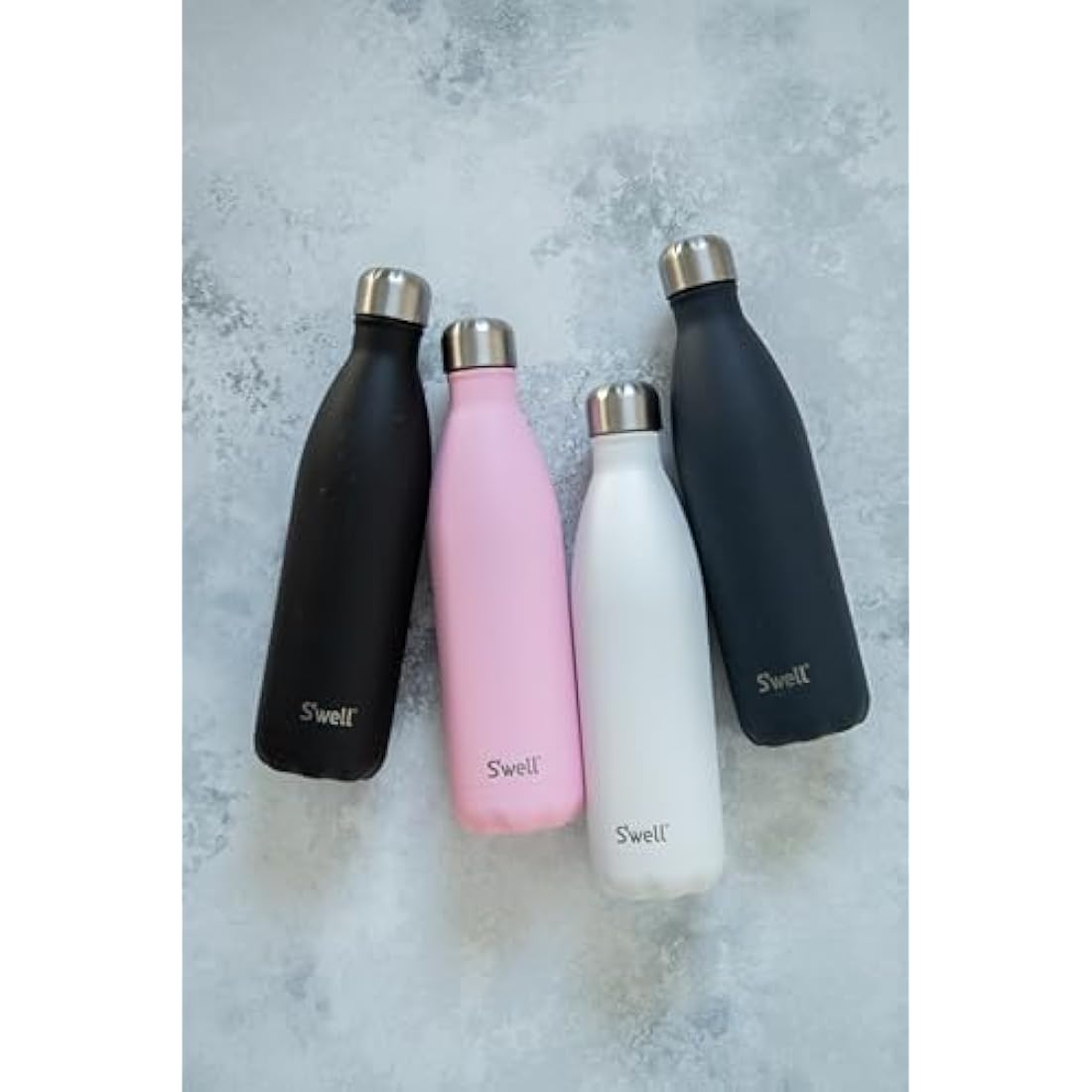 S'well Stainless Steel Reusable Water Bottle, 750ml, Azurite, Triple Insulated and Leak Proof Drinking Bottle for Hot and Cold Beverages up to 48h Cold/24h Hot, Blue