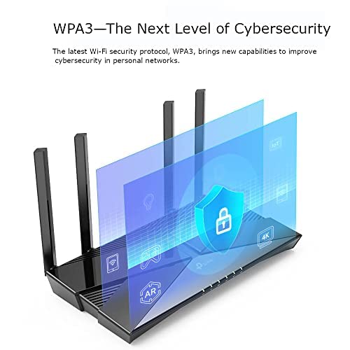 TP-Link Archer AX53 AX3000Mbps Dual-Band WiFi 6 Router, Fast Full Gigabit Ports, Ultra-Low Latency, EasyMesh Compatible, WPA3, Optimal for Gaming, Works with Alexa, Client & Server VPN