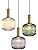 MZStech Modern Chandelier Light,Gold Copper Pendant Light Socket with Green Glass Pendant Lamp Shade,LED Hanging Lamp