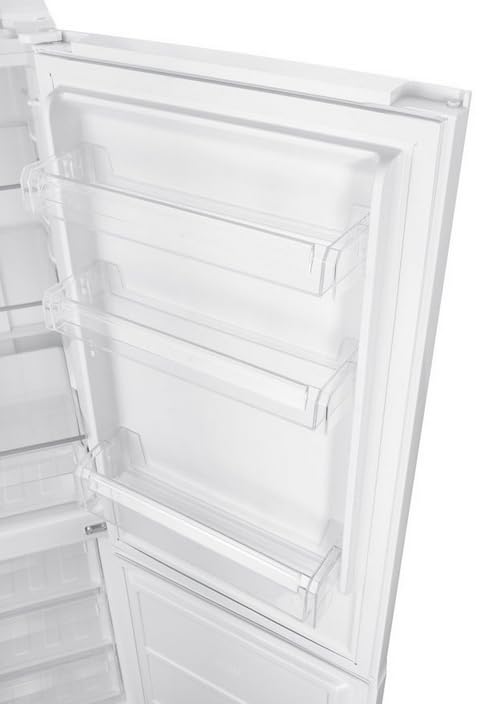 Teknix FFH1825WB 55cm Freestanding 50/50 Fridge Freezer - 256 Litre Capacity - Total No Frost - Non-plumbed Water Dispenser - Black, H182.5 x W55 x D56.2 (cm)