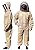 AGS Three layer ultra ventilated olive beekeeping suit professional bee suit beekeeper wasp suit (small)
