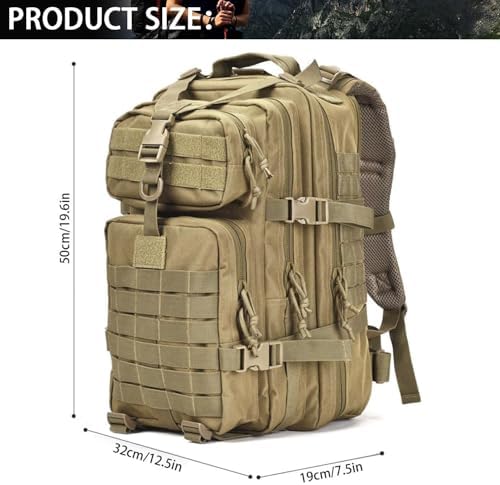 aiGear 45L Military Tactical Backpack | Lightweight Backpack Hiking Daypack | Rucksack with Molle System | for Outdoor Sports Trekking Hiking Travel Camping