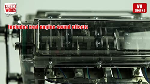 Machine Works Build Your Own Porsche 911 Boxer Engine Toy - Replica Model Building Kit - Features Sounds and Illumination, 280+ Pieces, 10+ Years