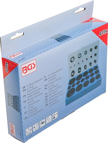 BGS 8045 | O-Ring Assortment | Ø 3 - 50 mm | 419 pcs.