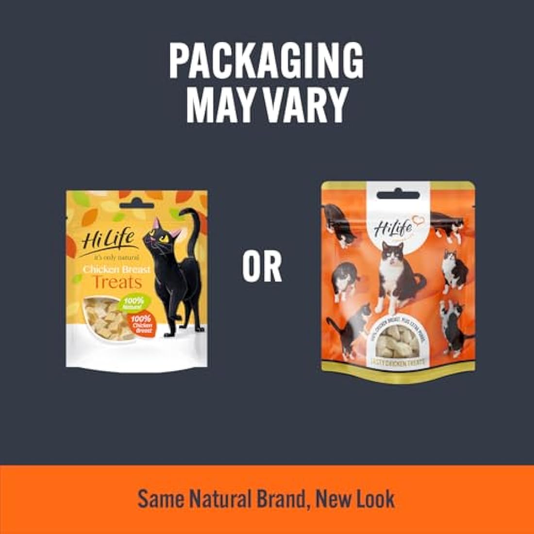HiLife Chicken Breast Cat Treats, Freeze Dried & Grain Free Chicken Treats for Adult Cats, Made With 100% Natural Ingredients, Suitable for Indoor & Outdoor Cats (12 Bags x 10g)