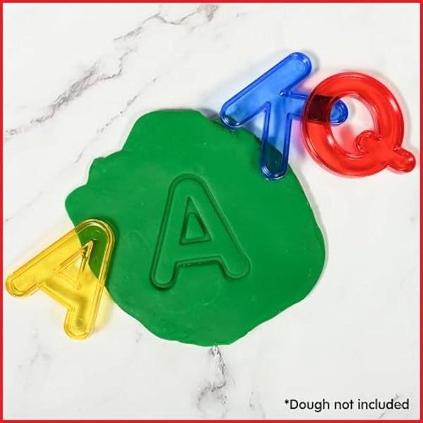 edxeducation Transparent Letters and Numbers | Mini Jar | Colourful, Plastic Letters and Numbers | Learn A-Z and 1-9 | Sensory Play