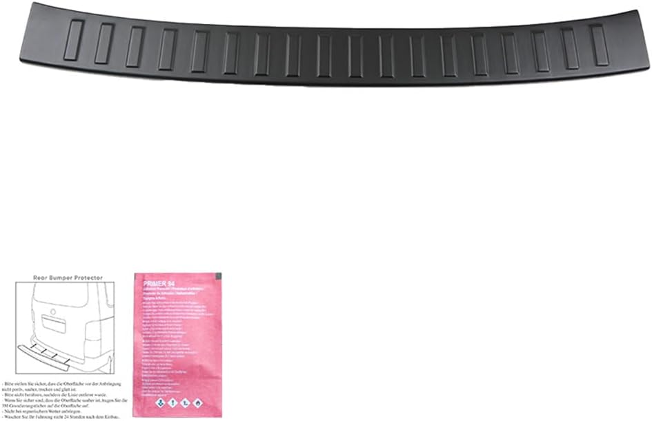 ONEWAY Rear Bumper Protector compatible with Volkswagen Crafter MK2 2016- & MAN TGE MK1 PreFacelift 2016- - Matt black