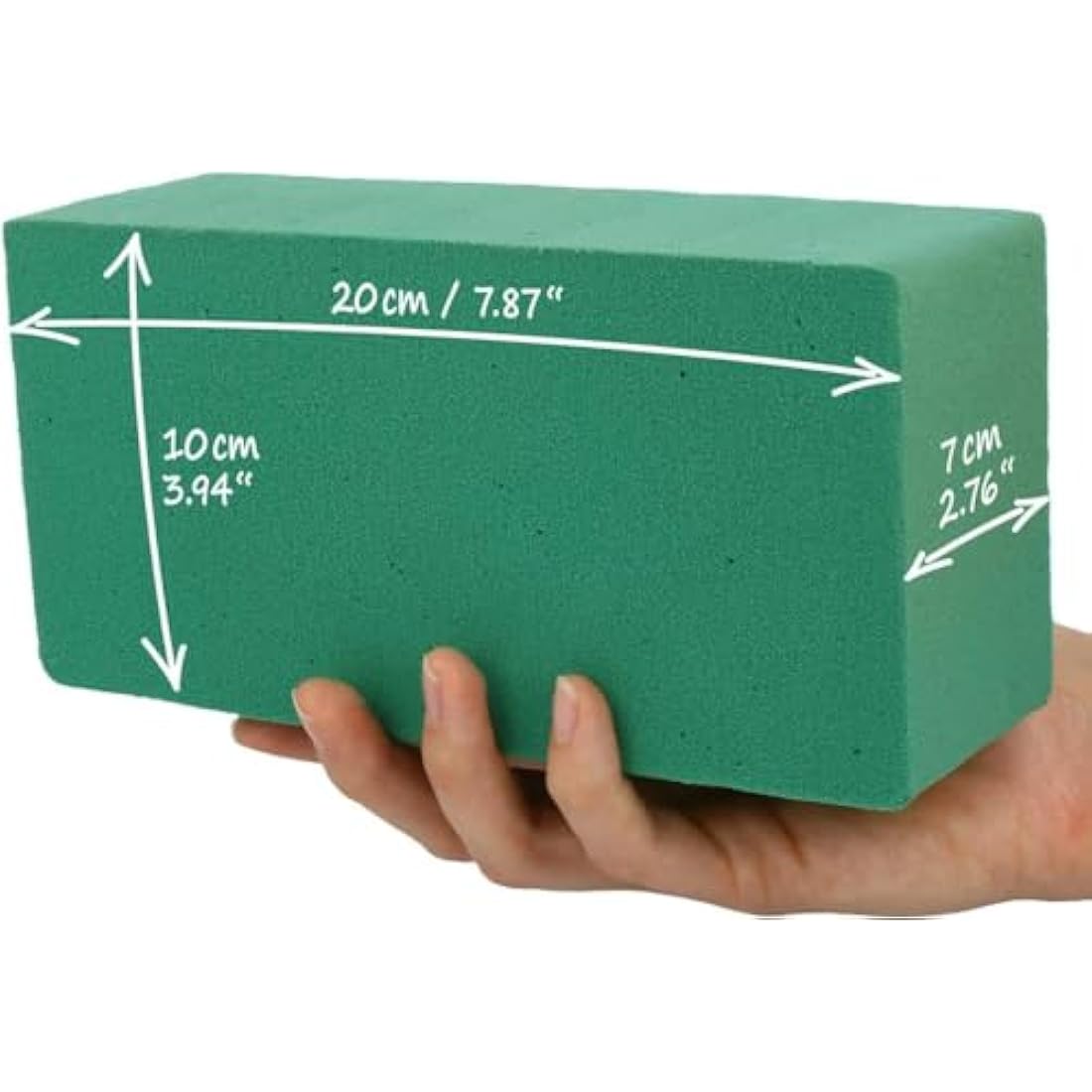 6 Wet Floral Foam Blocks for Fresh Flower Bouquet - Florists Foam Bricks for Artificial Flower Arrangement Supplies - Rectangular Flower Sponge Block