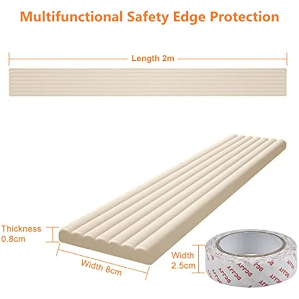 Fairy Baby Edge & Corner Guards Multifunctional Safety Edge Protection Extra Wide Foam Strip Baby Safety Bumper