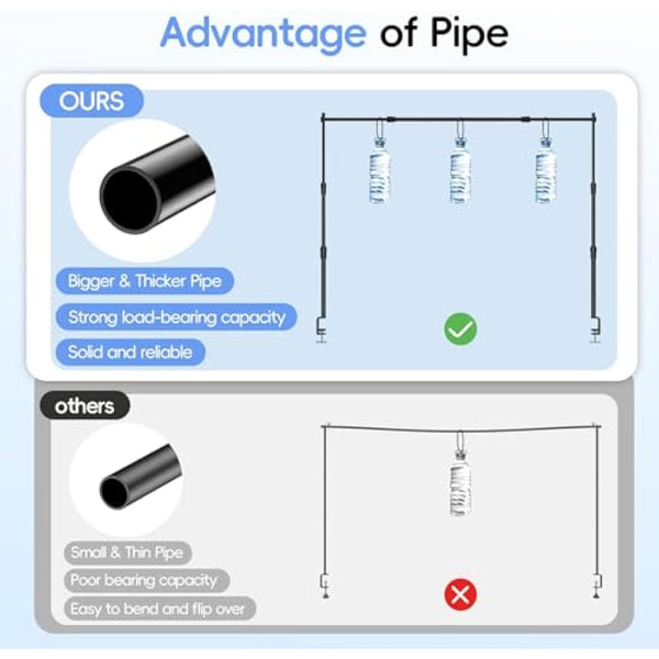 EMART Adjustable Over The Table Rod Stand, 50-94" Length, Balloon Flower Arch Frame for Birthday, Wedding, Party, Christmas,Anniversary Decorating