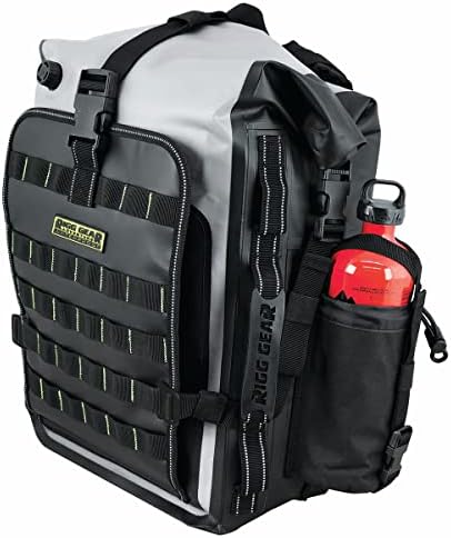 Nelson-Rigg Hurricane Waterproof Backpack/Tail Pack,Black/Gray, 30 Liters