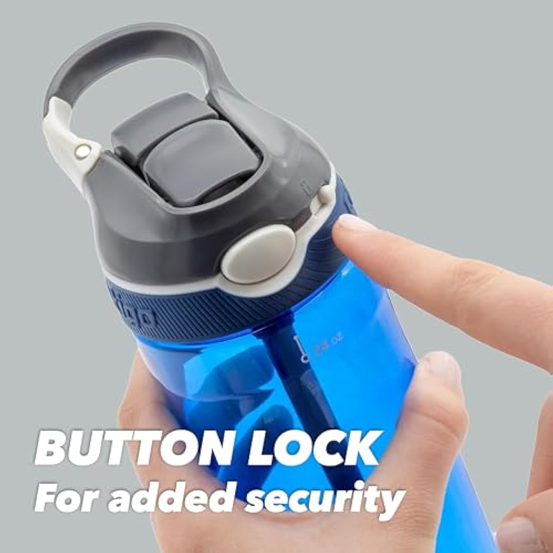 Contigo Ashland Autoseal Water Bottle with Flip-Straw | Large 720ml BPA Free Drinking Bottle | Sports Flask | Leakproof