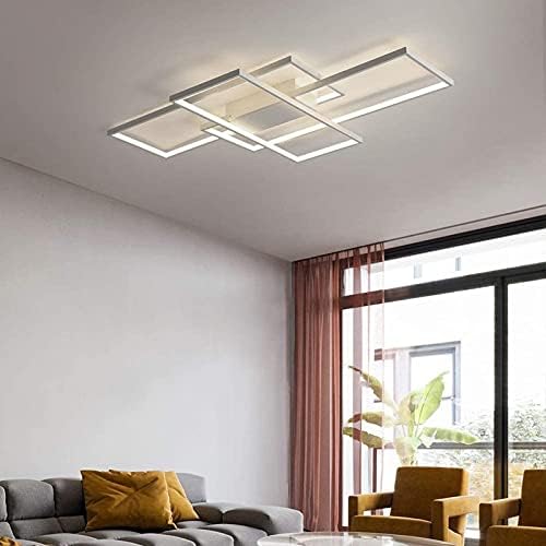 Diossad Modern LED Ceiling Lamp, Dimmable Flush Mount Chandelier, 2700K-6500K for Bedroom, Living Room, Kitchen, Hallway, Office