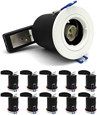 10 X Sanlumia LED Fire Rated Downlight Can GU10 Recessed Ceiling Twist & Lock Downlight IP20 White