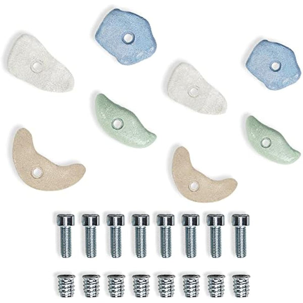 MAMOI® Climbing wall holds for kids 4/8 pcs | Climbing stones | Climbing holds for kids | Kids Climbing Holds | Rock Climbing Holds | Climbing Wall Holds | Climbing Holds for Wall | Made in EU