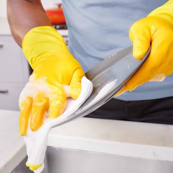 Marigold Wash and Wipe Kitchen Cloth, 12 Packs of 2 Cloths, White