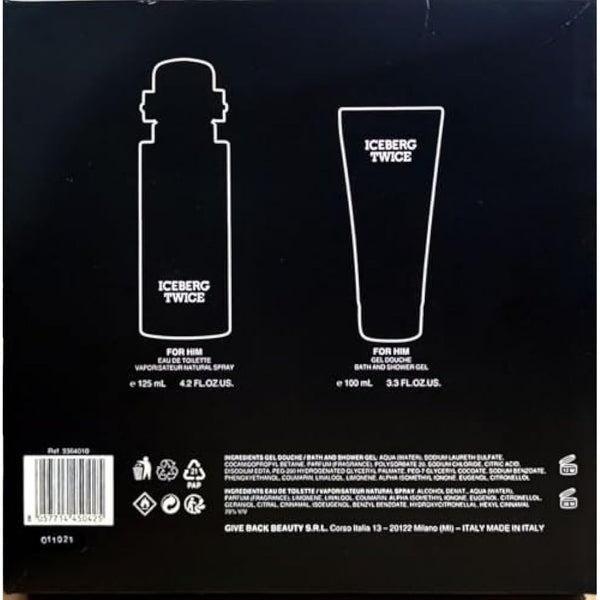 Iceberg Twice Pour Homme Giftset: Eau de Toilette Spray 125ml & Shower Gel 100ml