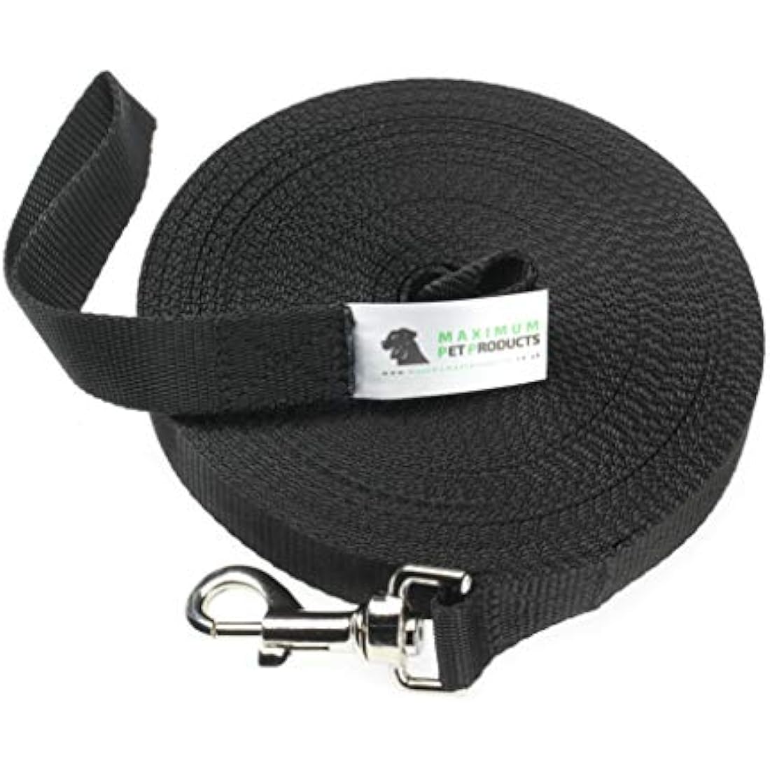 Maximum Pet Products Dog Training Lead (100ft/30m, Black)