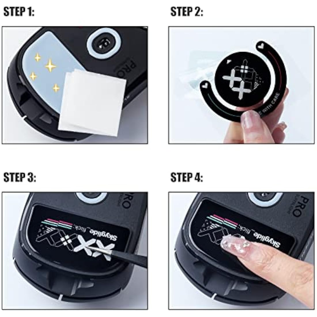 JakeTsai Smoothest Mouse Feet Made of Ultra Flawless Glass, Ultra Fast and Smooth Professional Mouse Upgrade Kit Compatible with Logitech G Pro X Ultralight Gaming Mouse