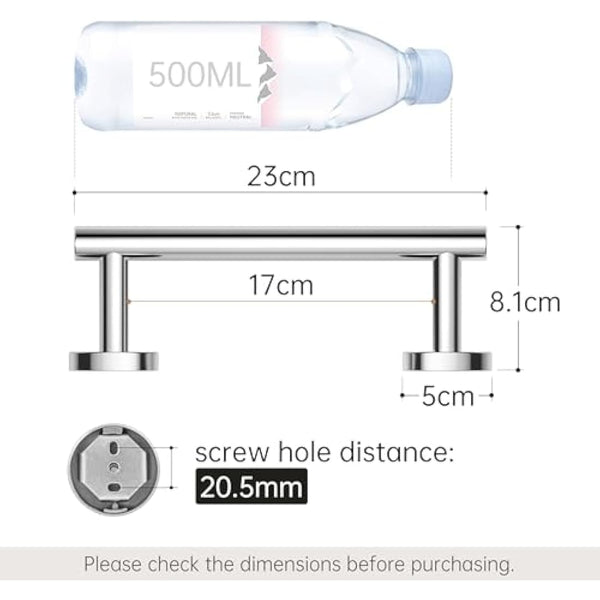 KES Small Towel Rail 23CM Bathroom Hand Towel Holder Kitchen Dish Cloths Hanger SUS304 Stainless Steel RUSTPROOF Wall Mounted Polished Steel, A2000S23DG