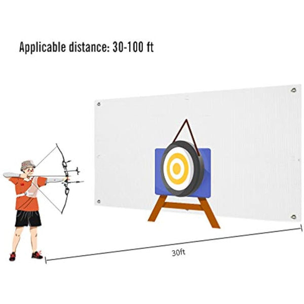 Aoneky 2mm Archery Target BackStop Netting 5x5ft/ 5x6ft/ 5x10ft - Heavy Duty Archery Target Backstop Net